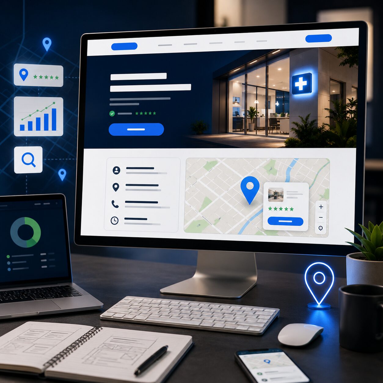 Optimasi technical SEO halaman landas lokal untuk performa kecepatan seluler dan skema kode bisnis