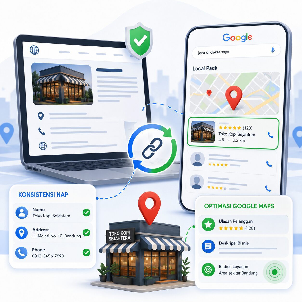 Kolaborasi analisis data regional antara pakar SEO lokal dengan pemilik bisnis di Yogyakarta