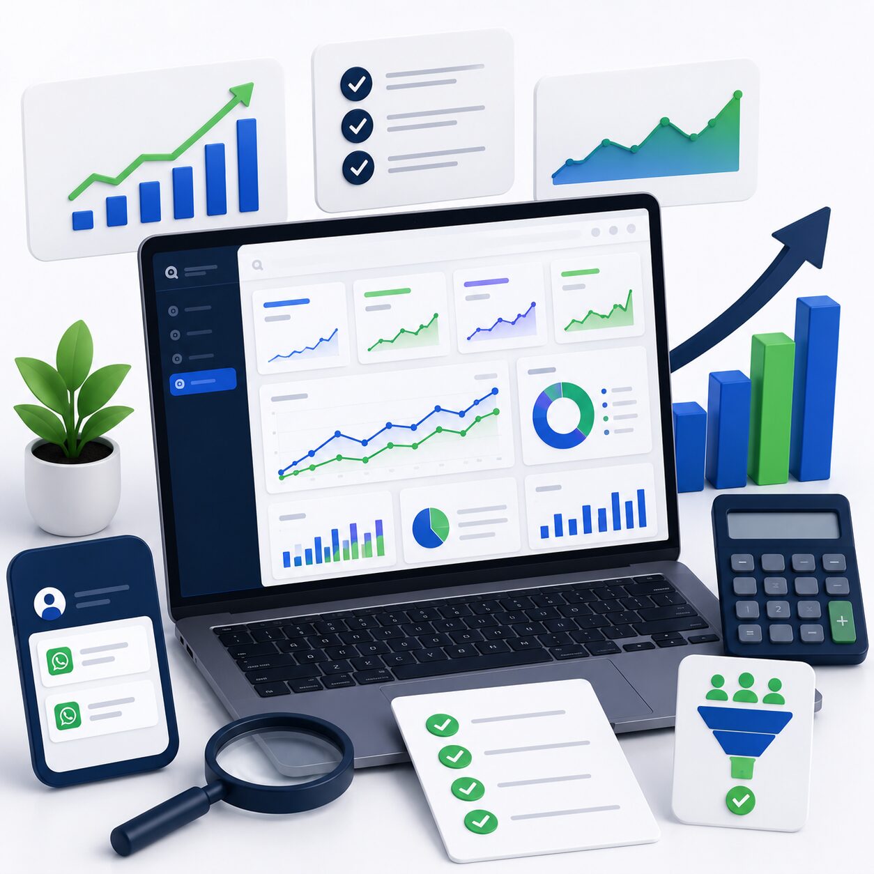 Dashboard KPI untuk mengukur hasil dan ROI SEO