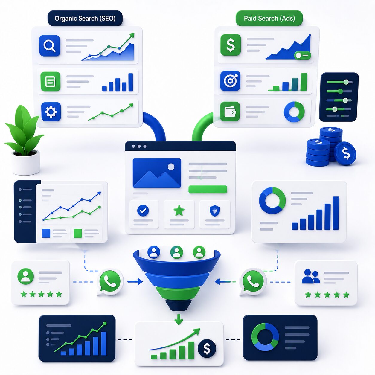 Strategi kombinasi SEO dan Google Ads untuk menghasilkan leads