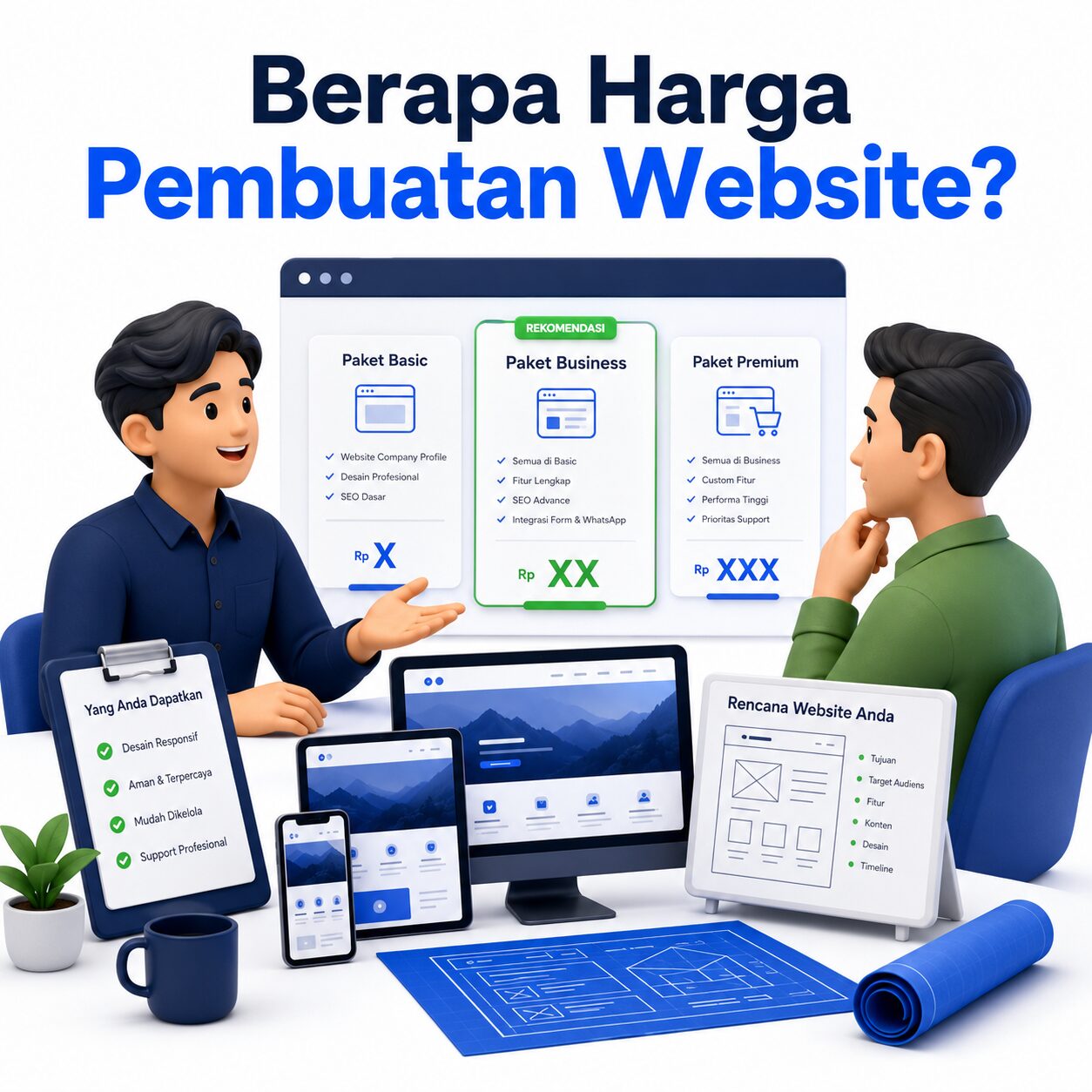 Harga pembuatan website profesional