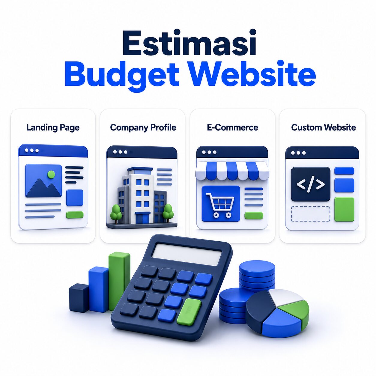 Estimasi biaya website berdasarkan jenis website