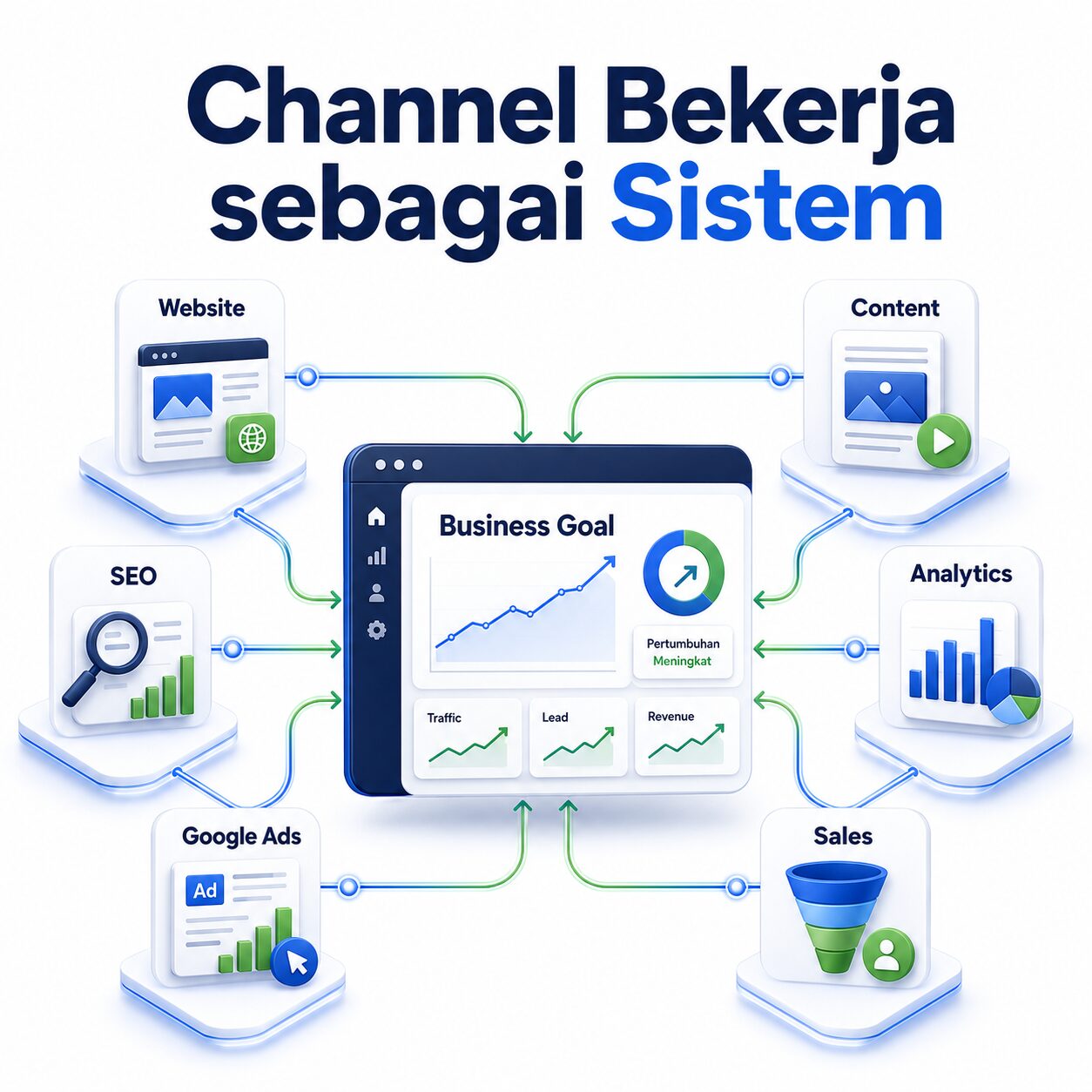 Website SEO Ads dan data sebagai satu sistem pertumbuhan bisnis