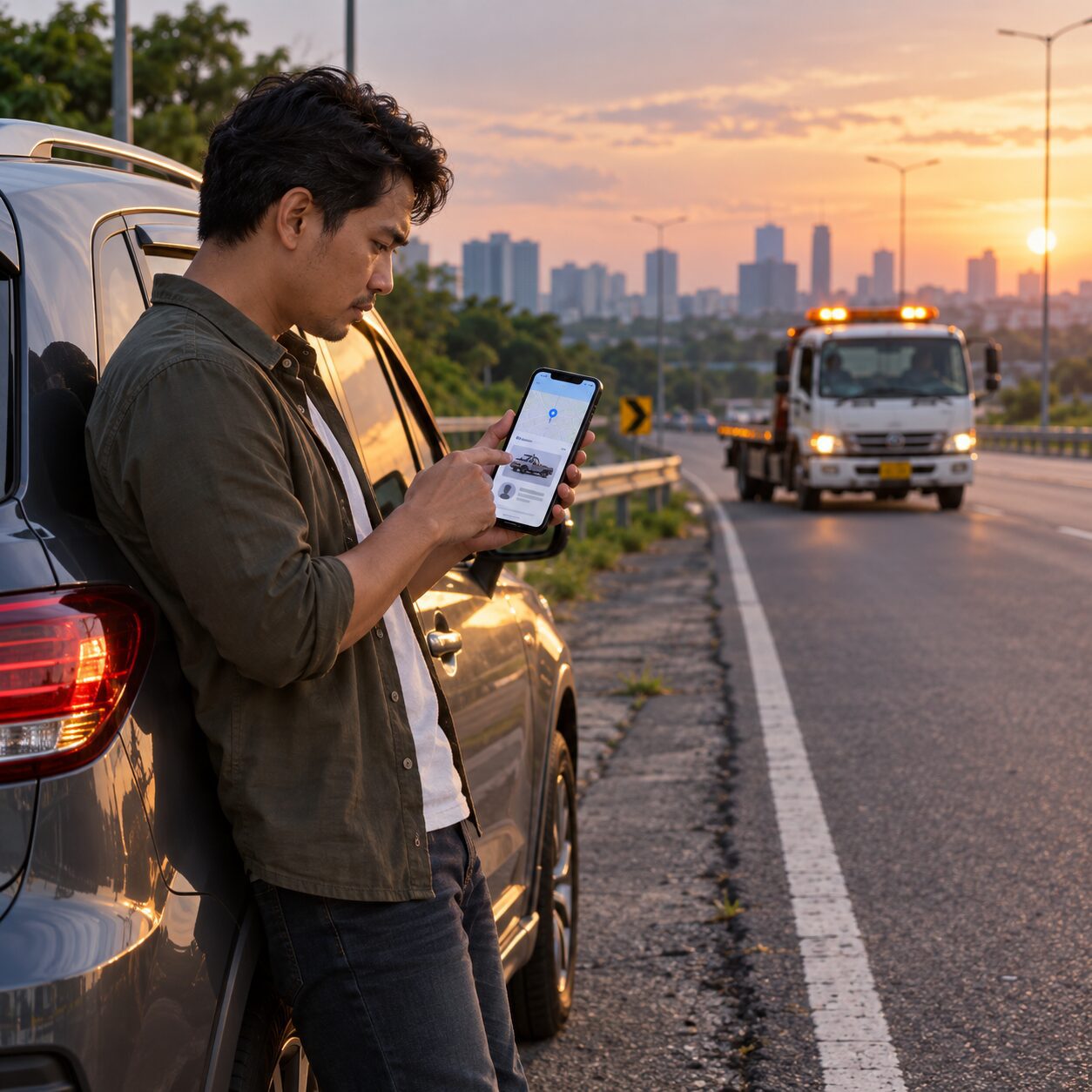 Pemilik usaha memeriksa alamat dan titik lokasi profil bisnis